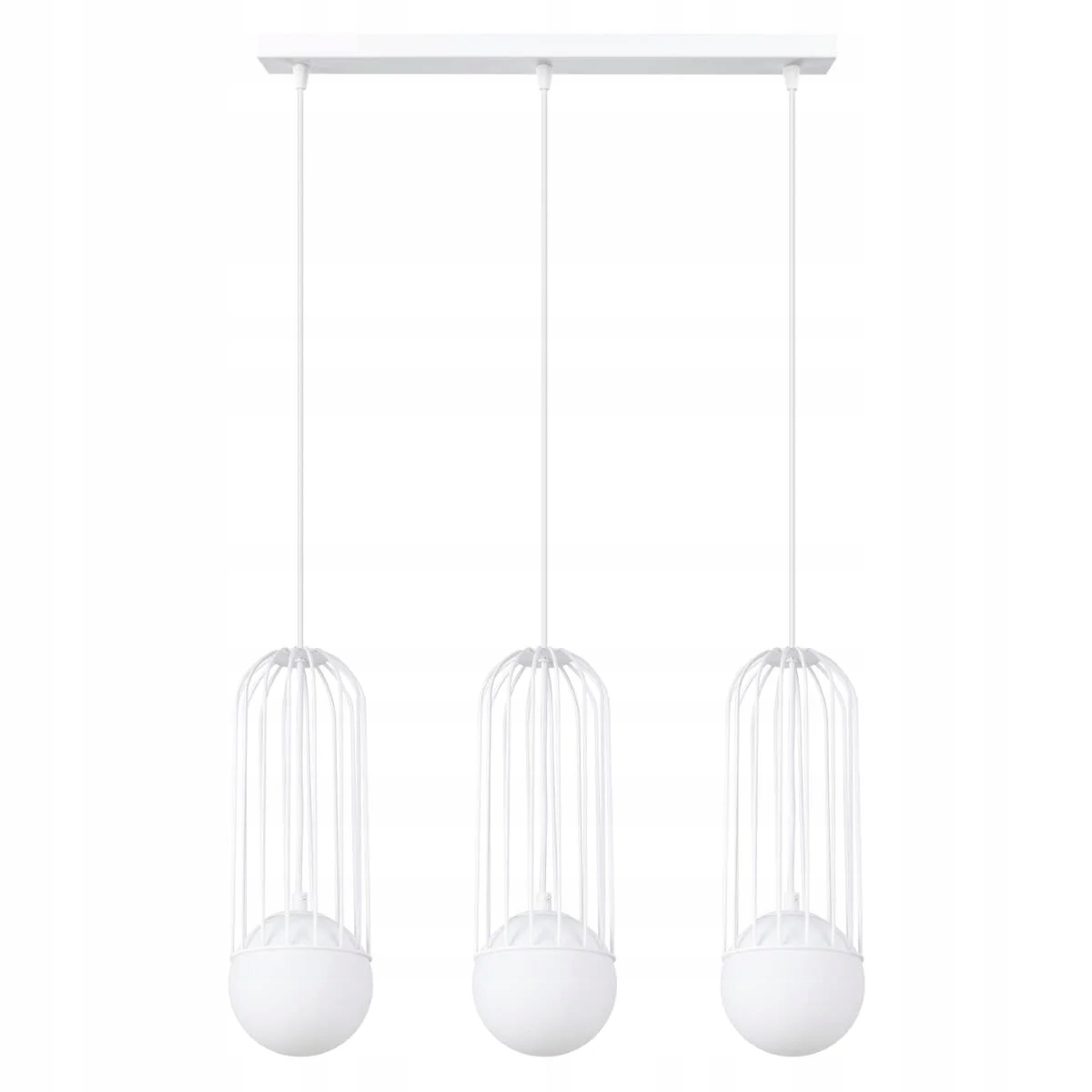 Závesná lampa trojitý košík biela Brina 3xG9 8W SL.1333 Sollux