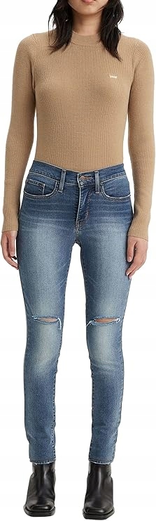 Levi's Džíny Úzké Nohavice S Oděrkami A Dírami 26/30 6EA