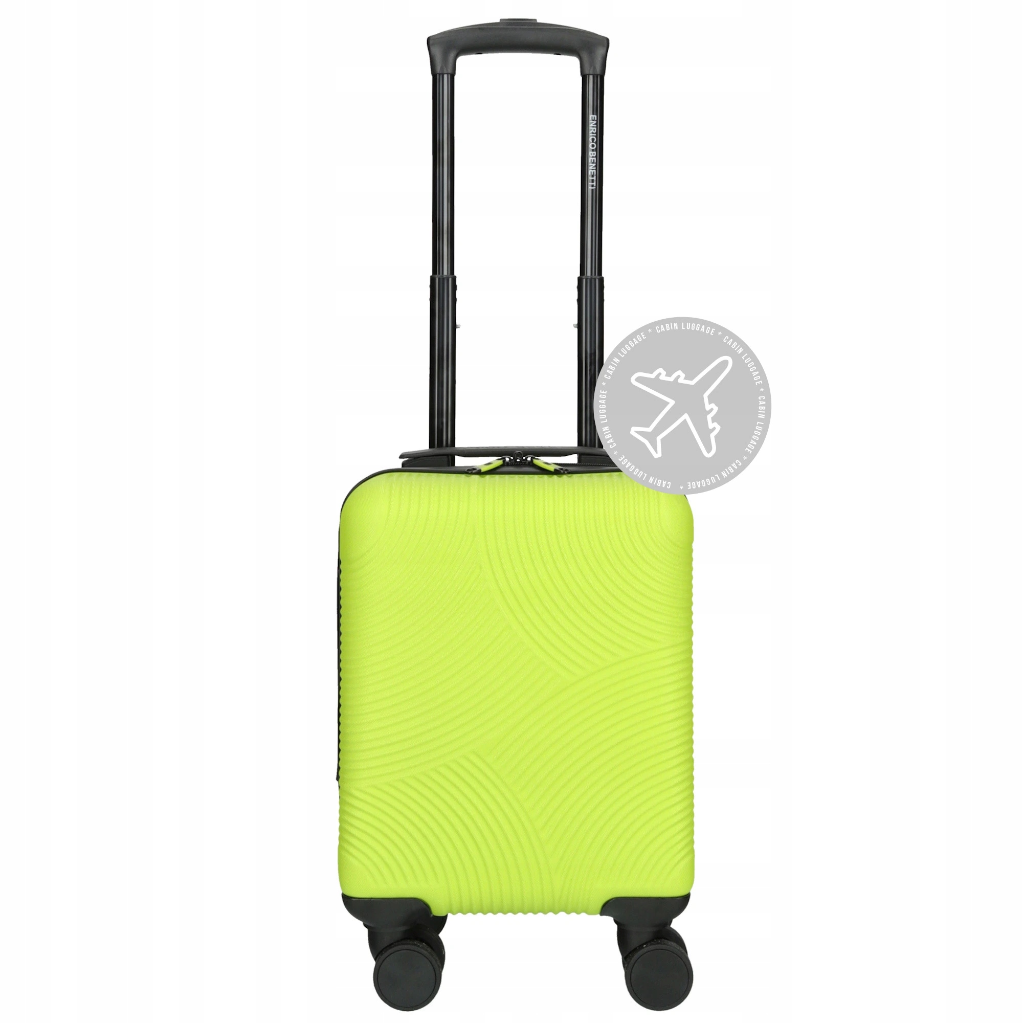 Kabinový kufr podsedadlový Abs 25L Enrico Benetti citronově zelená