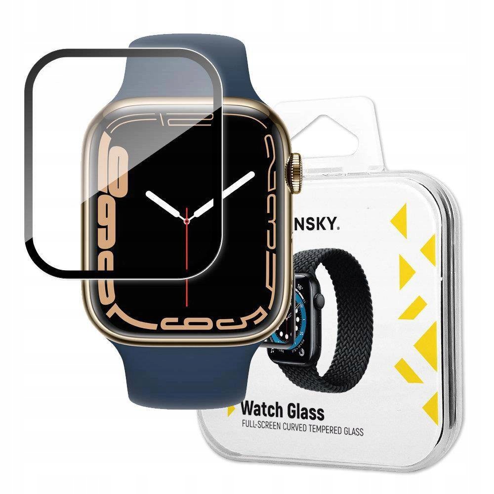 Wozinsky Watch Glass hybrydowe szkło do Apple Watch 7/8 45 mm czarny