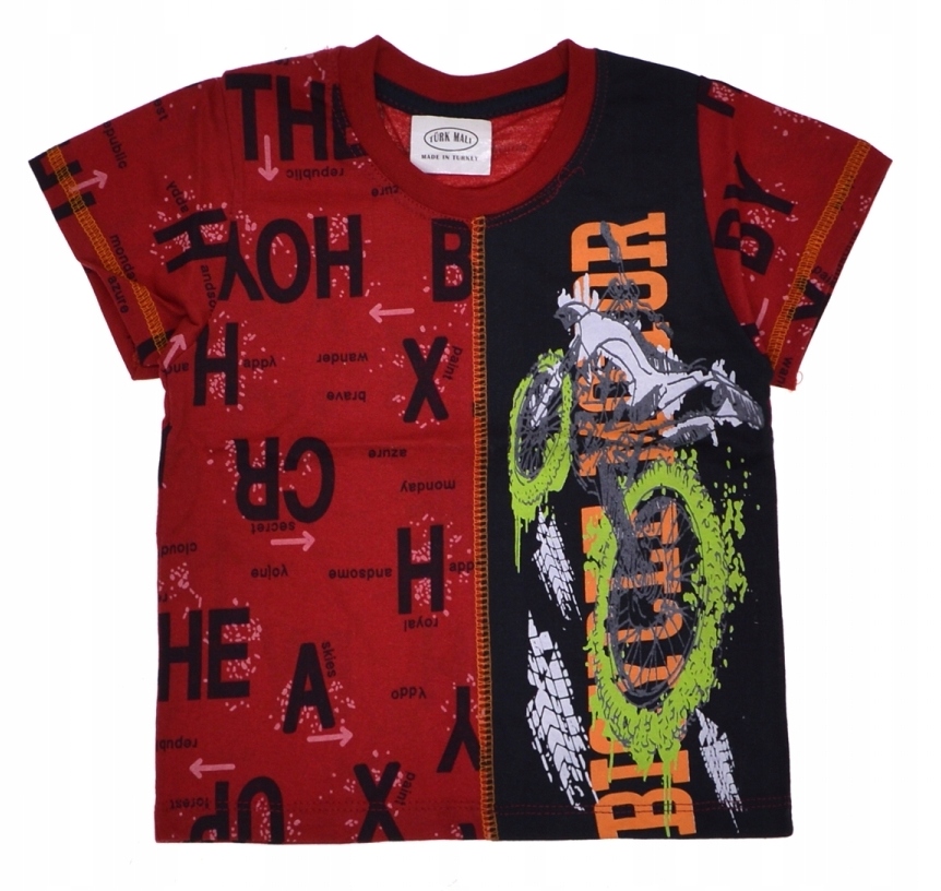 

T-shirt bluzka Koszulka czerwony Motor 140