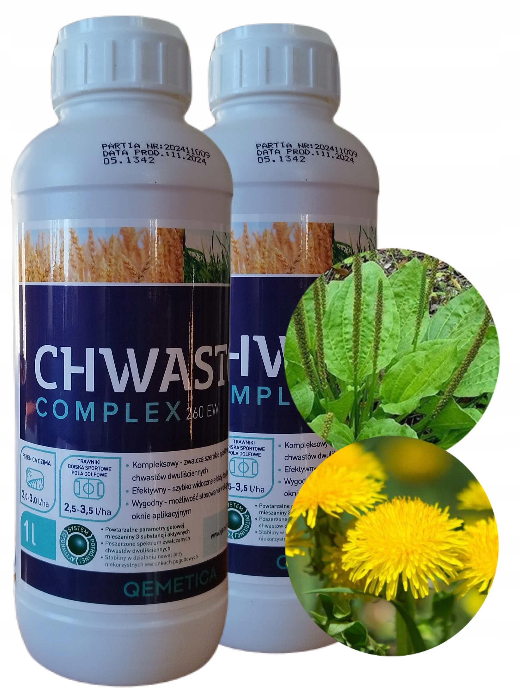 Chwastox Complex 260EW 2x1L Zwalcza Chwasty w Trawnikach Boiskach Pszenicy