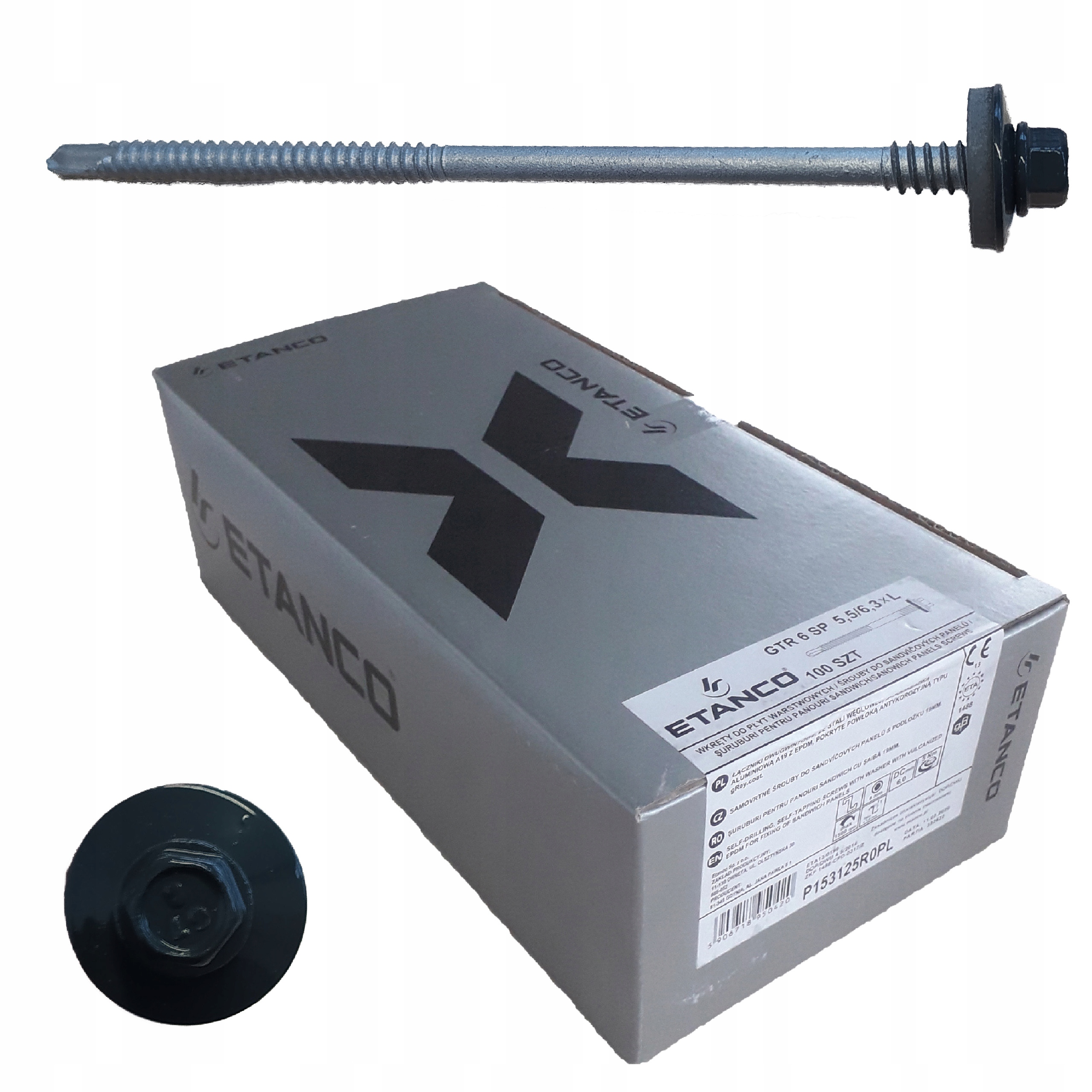 

Wkręty do płyt warstwowych 125 mm 7016 Antracyt