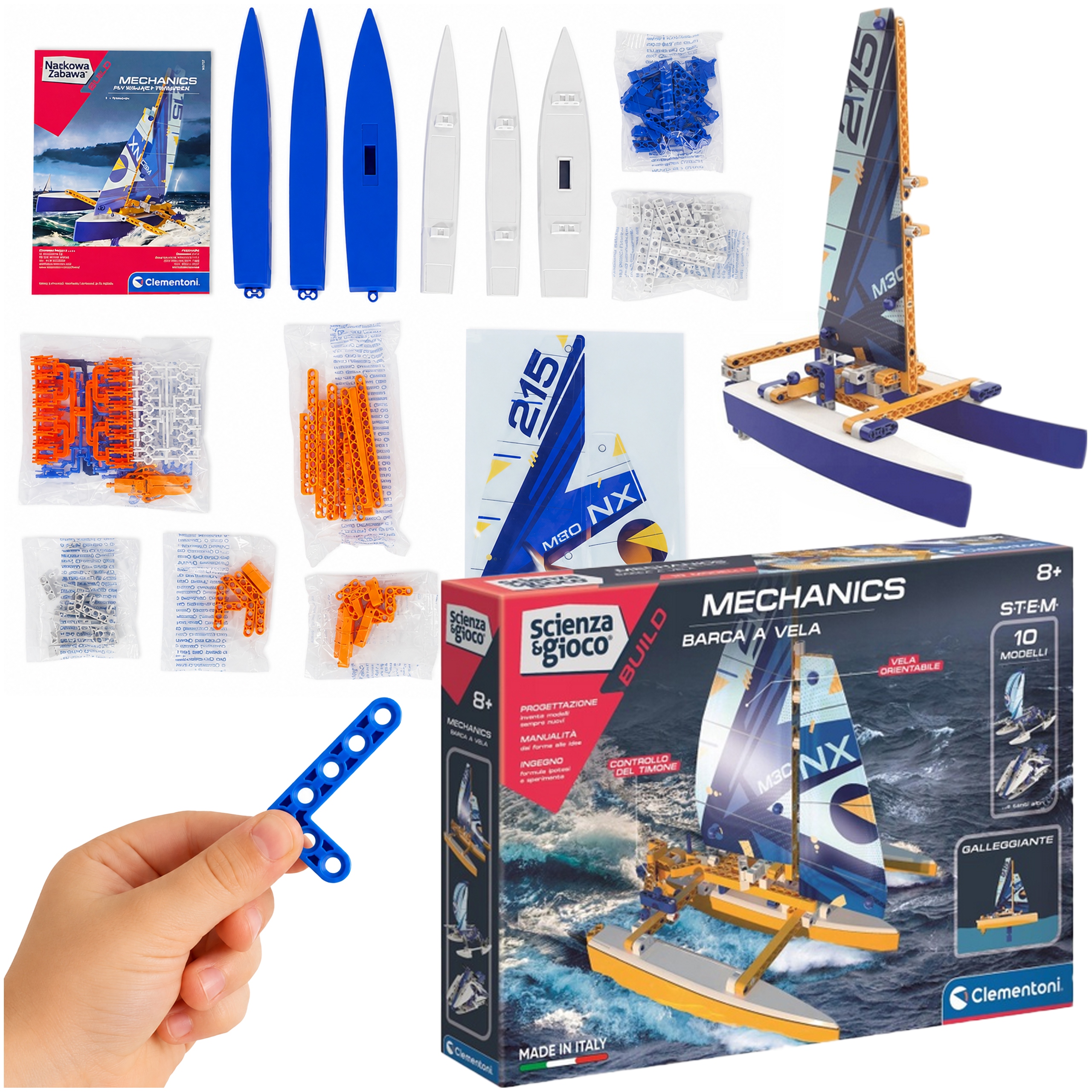 Vědecké Hračky Clementoni Laboratoř mechaniky Trimaran pro děti