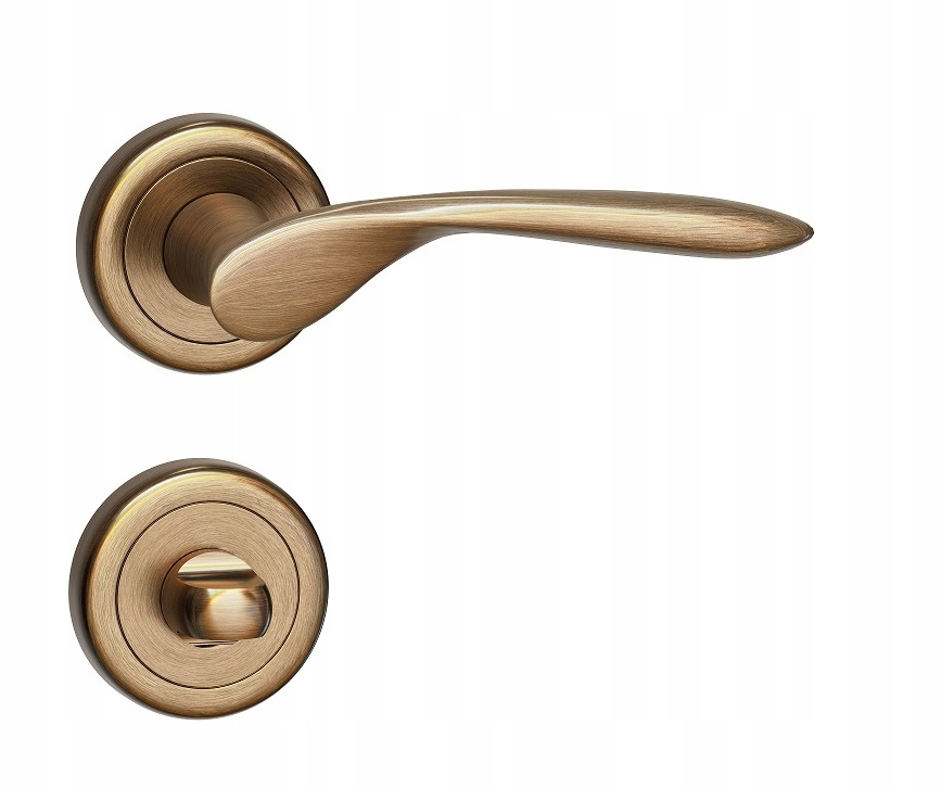 kľučka na dvere komplet Wc rozety štít Milena okrúhla patina