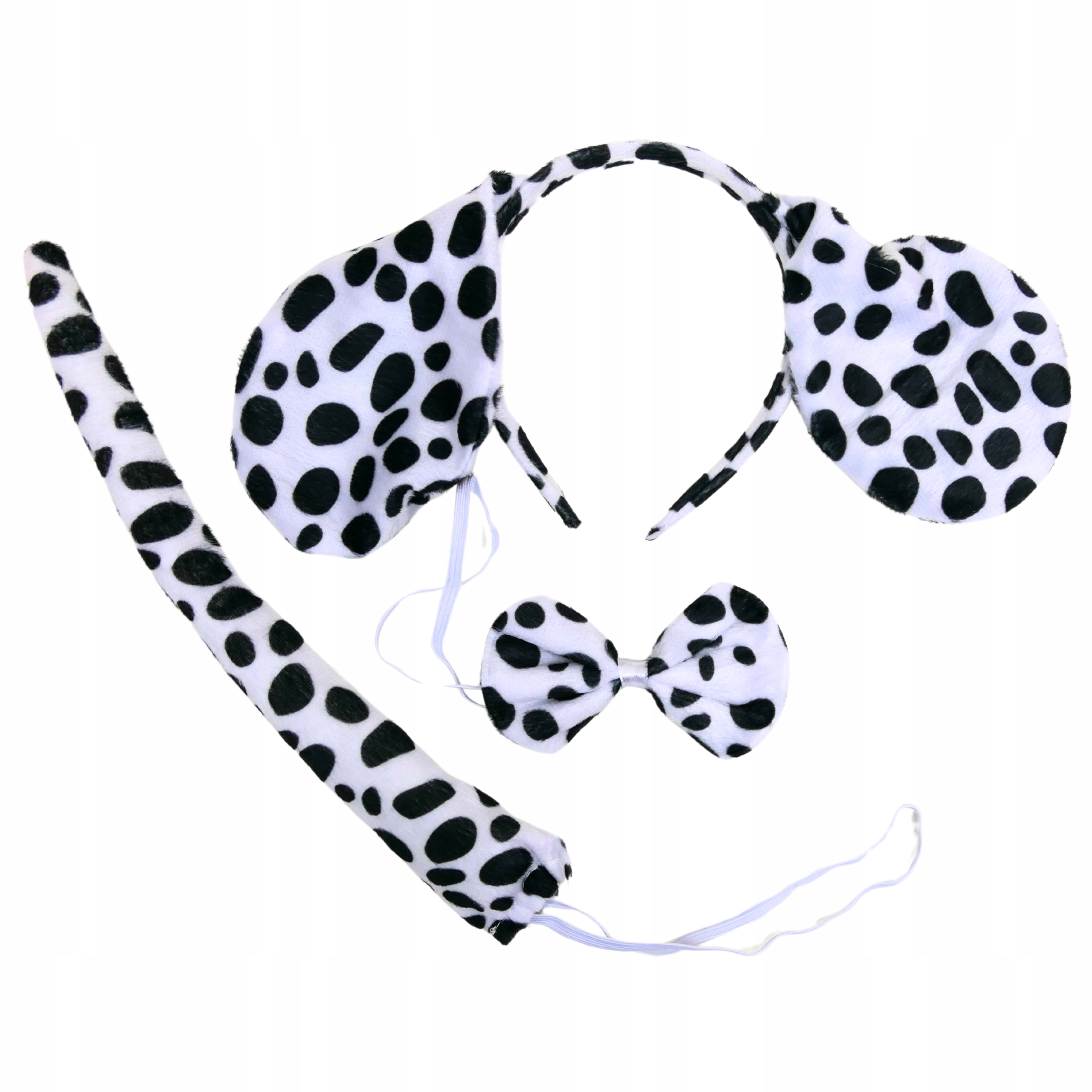 STRÓJ przebranie DALMATYŃCZYKA PIESKA DALMATYŃCZYK PIESEK PIES 3-9 lat Kolor biały