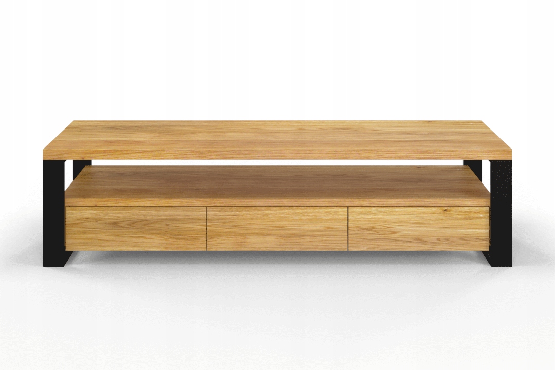 Szafka RTV Loft dębowa Herman 200/42/48cm