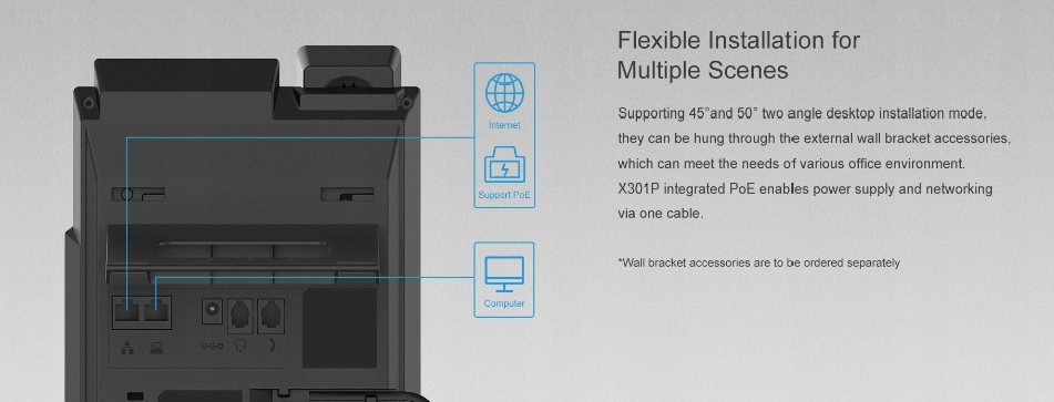 Telefon stacjonarny Fanvil X301P PoE SIP VoIP Kod producenta 418551