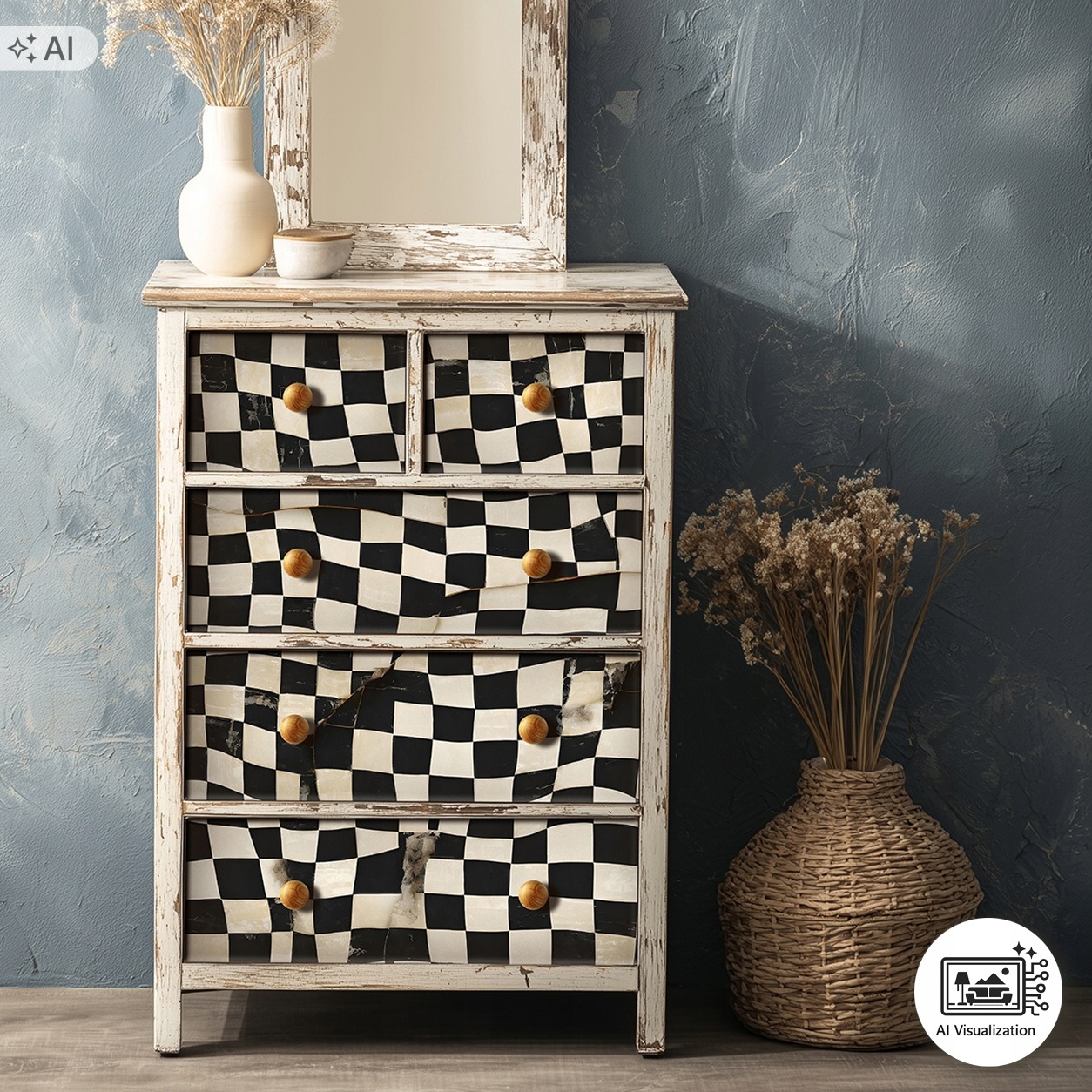Sada nábytkového papíru na decoupage FPA1018 Black & White