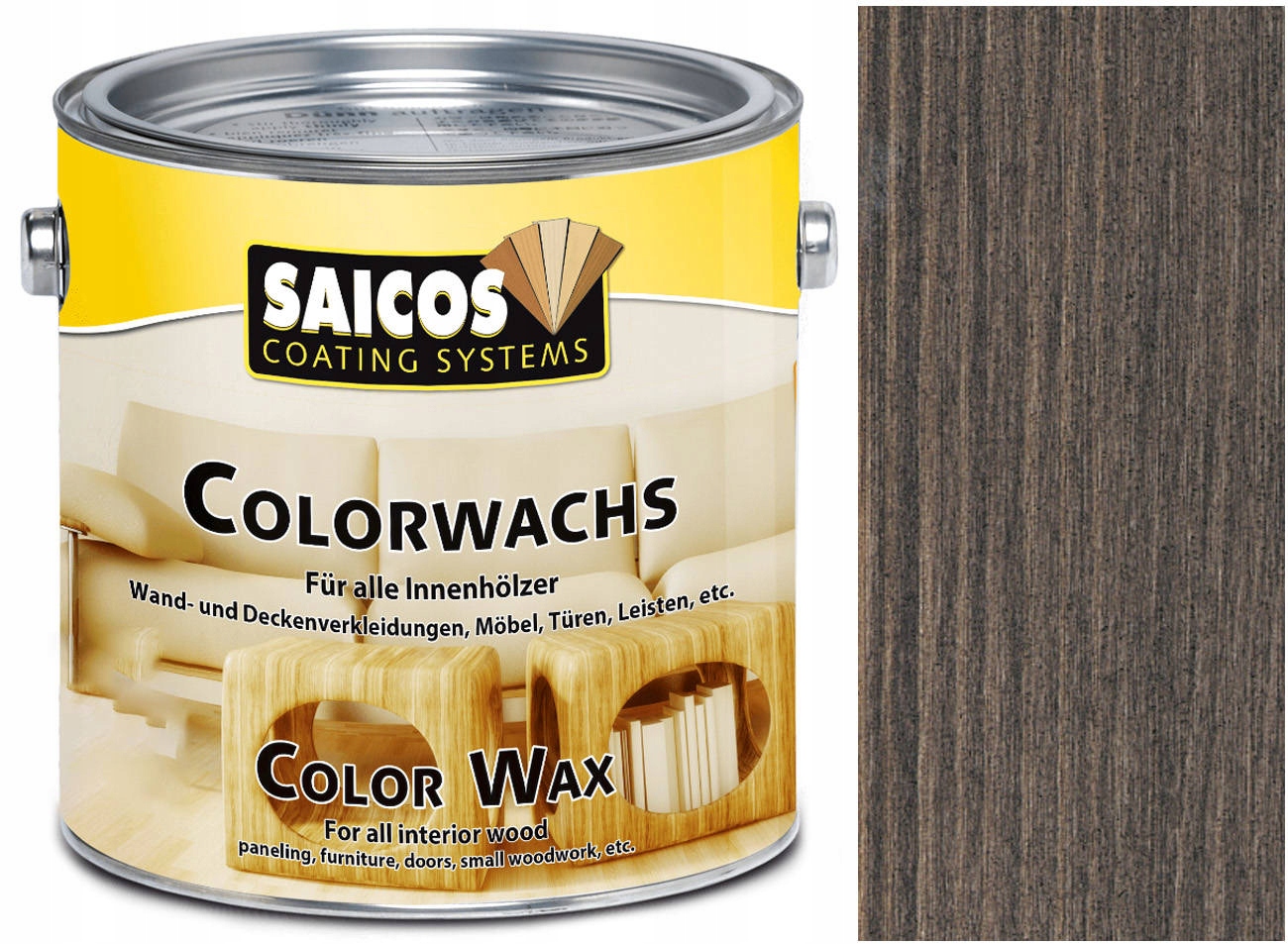 Saicos Colorwachs Farebný vosk Mahoń 3090 2,5L