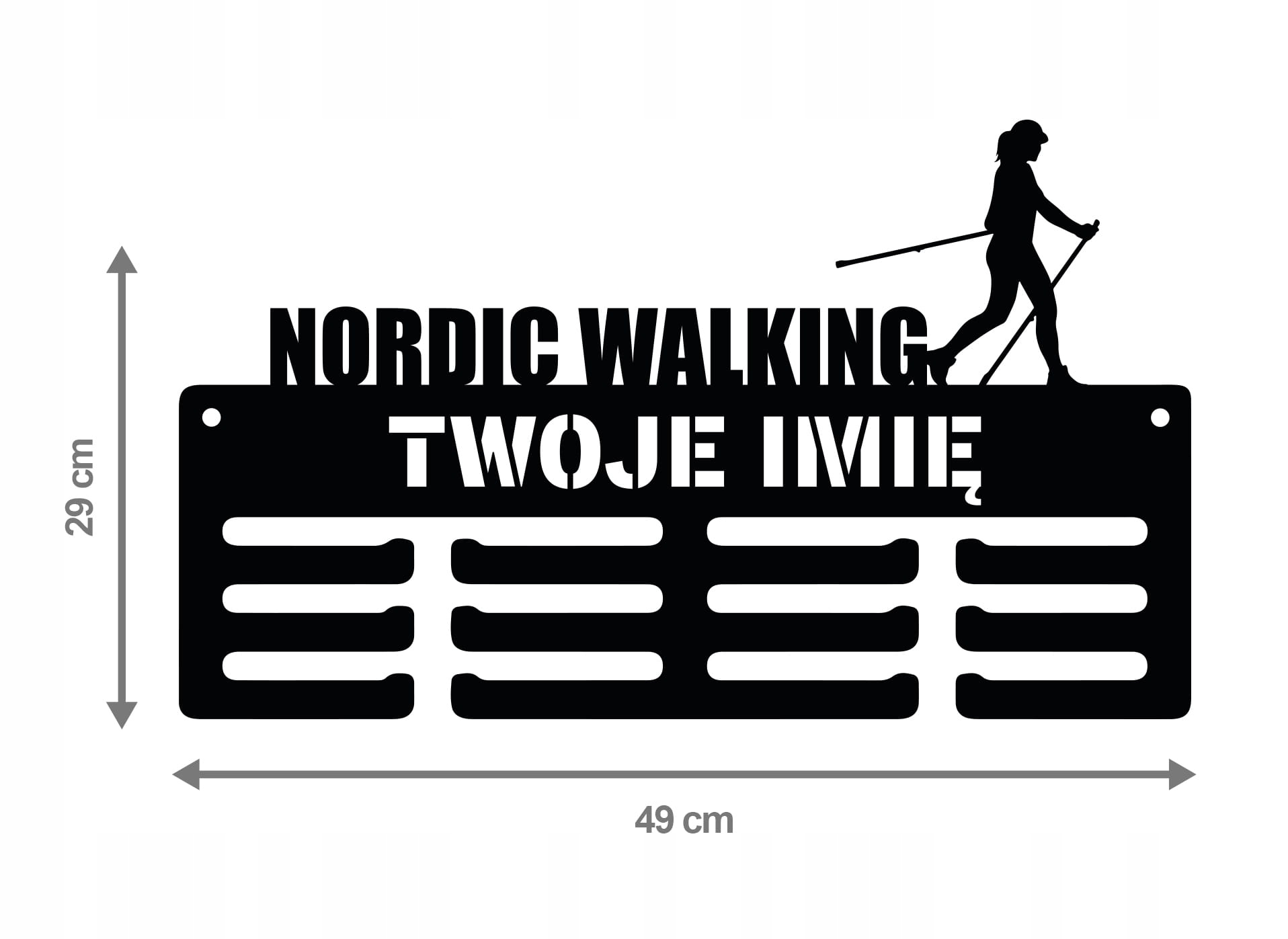 

Wieszak na medale z imieniem Nordic Walking 235.1