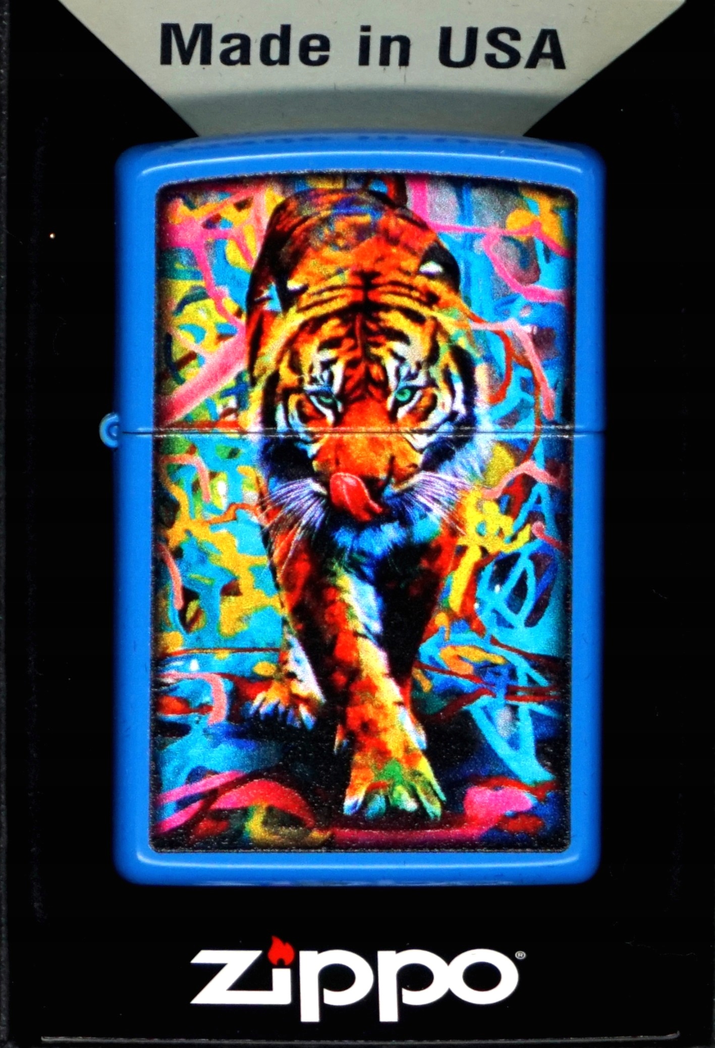 Zapalovač Zippo Tiger 48855 Větruodolný benzínový