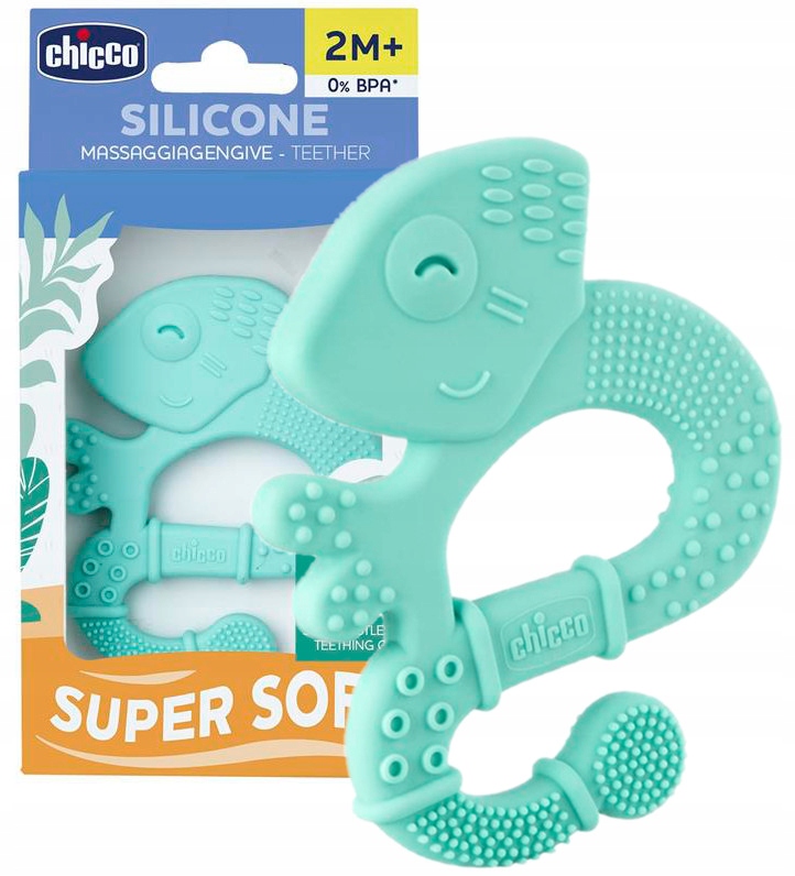 

Chicco Miękki Silikonowy Gryzak Jaszczurka 2M+