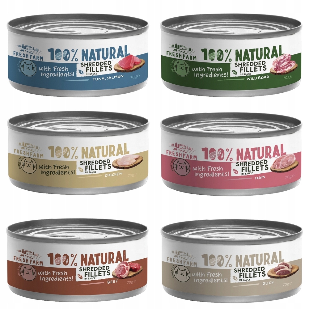 Levně Fresh Farm Filé V Omáčce MIX Chutí 24X70G