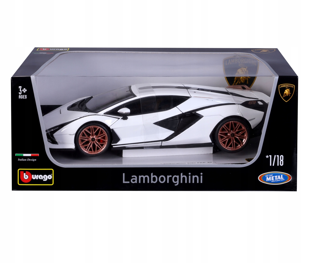 

Lamborghini Sian Fkp 37 Biały 1:18 Bburago 11046