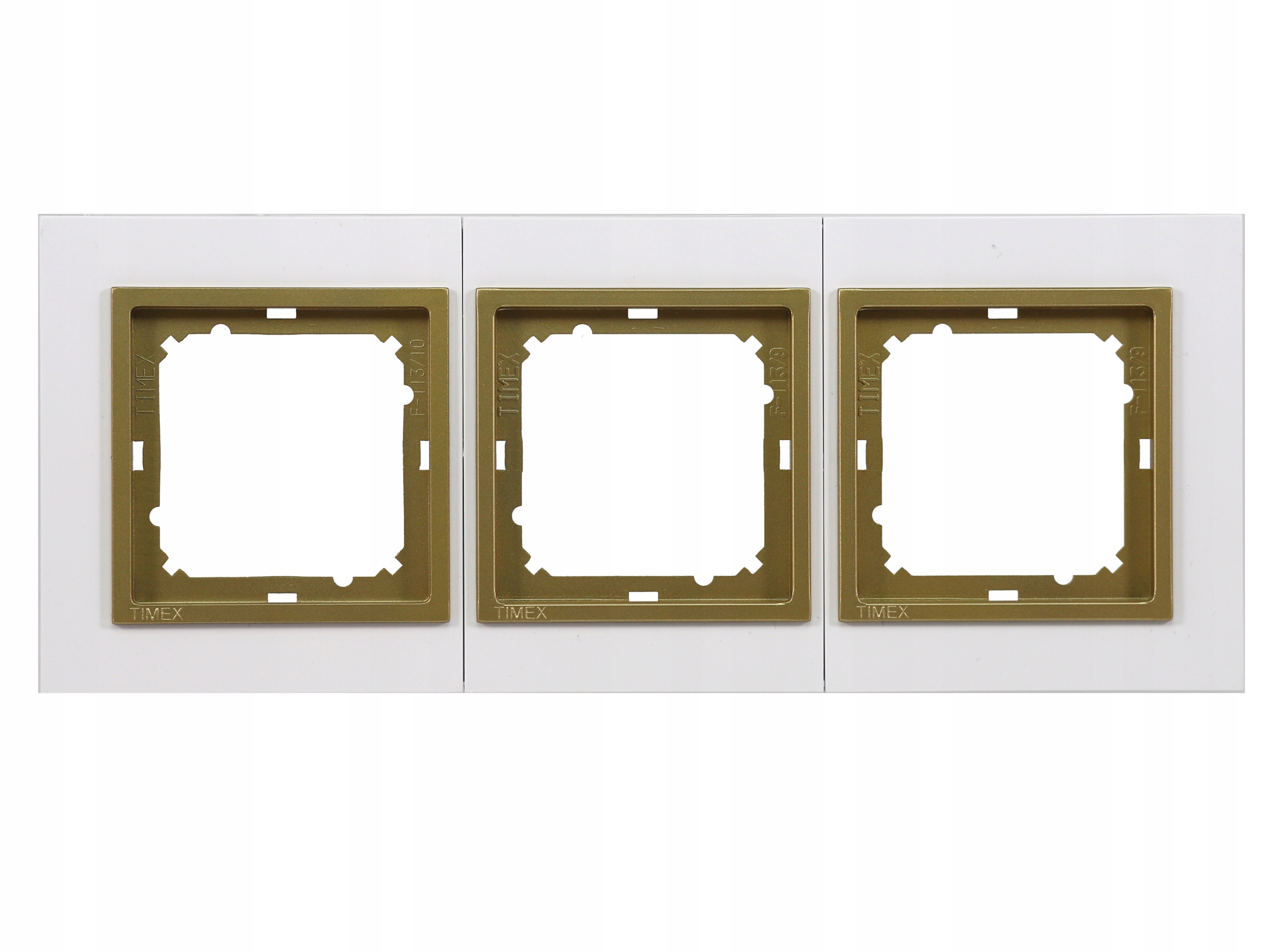 

Magic ramka potrójna Biała wstawka Złota