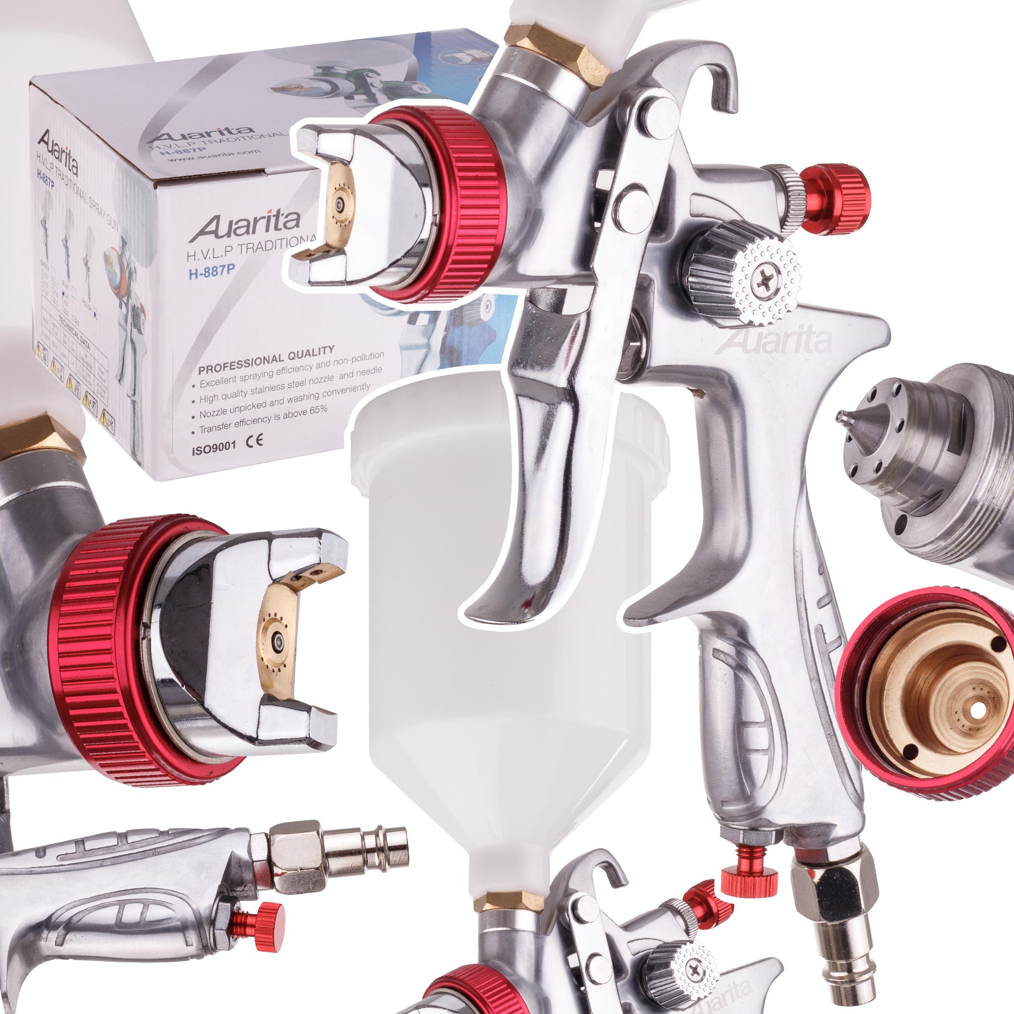 Lakovací Pistole Hvlp 1.4 MM Na Laky A Tmely Barev 600 ML