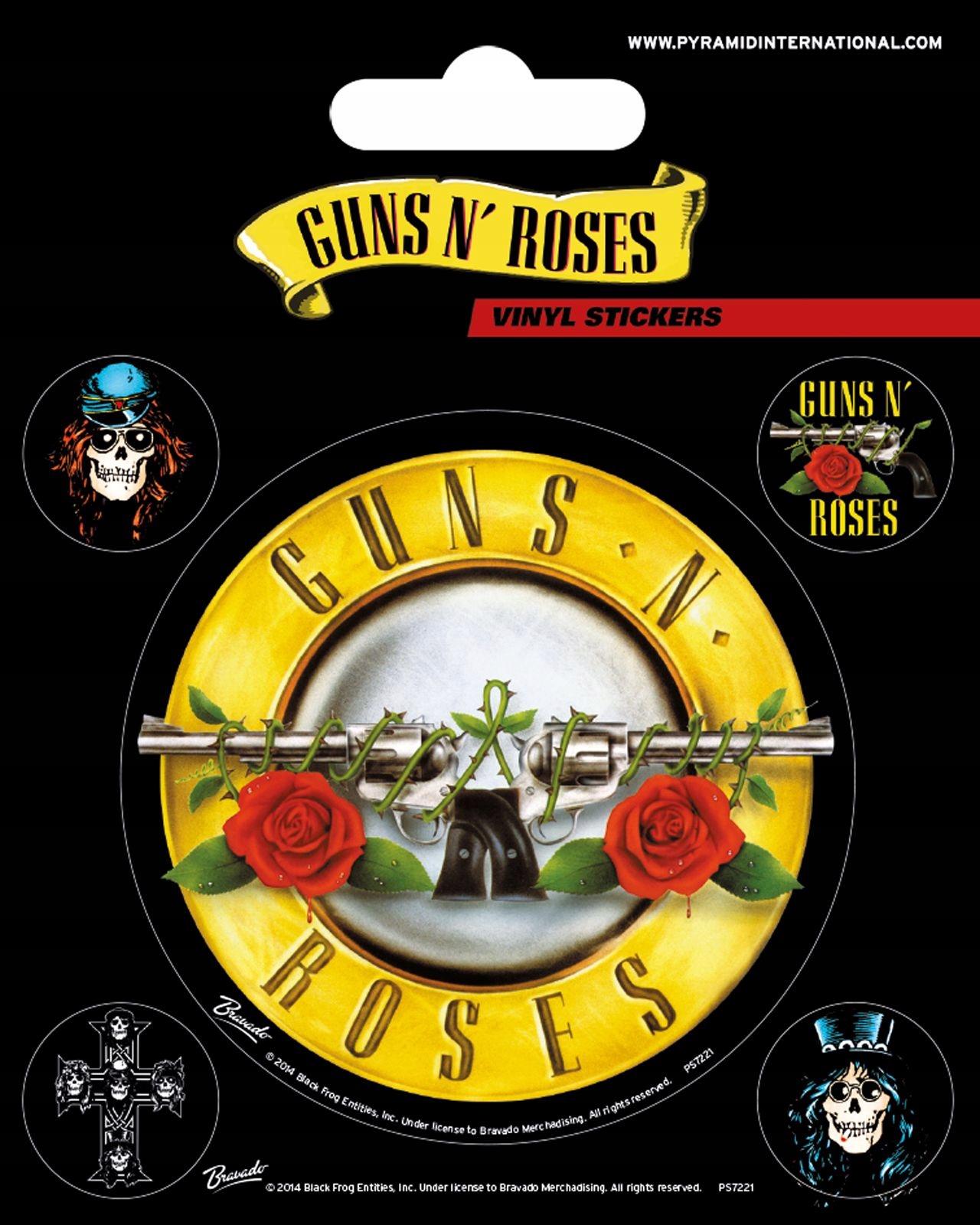 

Guns N' Roses zestaw naklejek muzycznych 10x12,5cm
