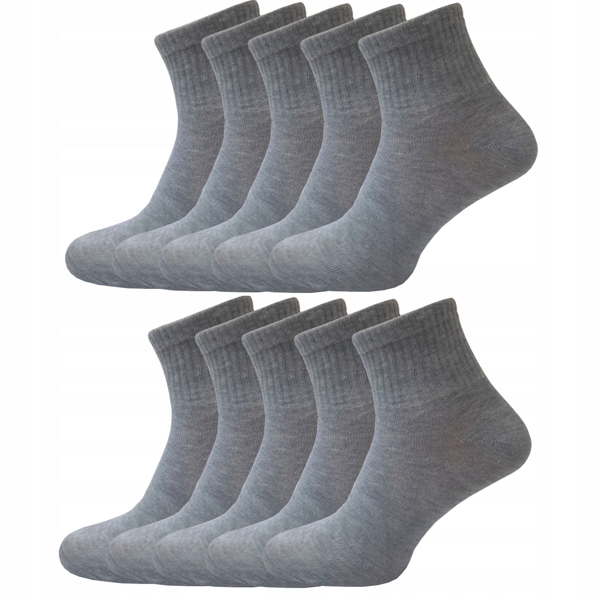 SKARPETY SKARPETKI SPORTOWE MĘSKIE SZARE 42-46