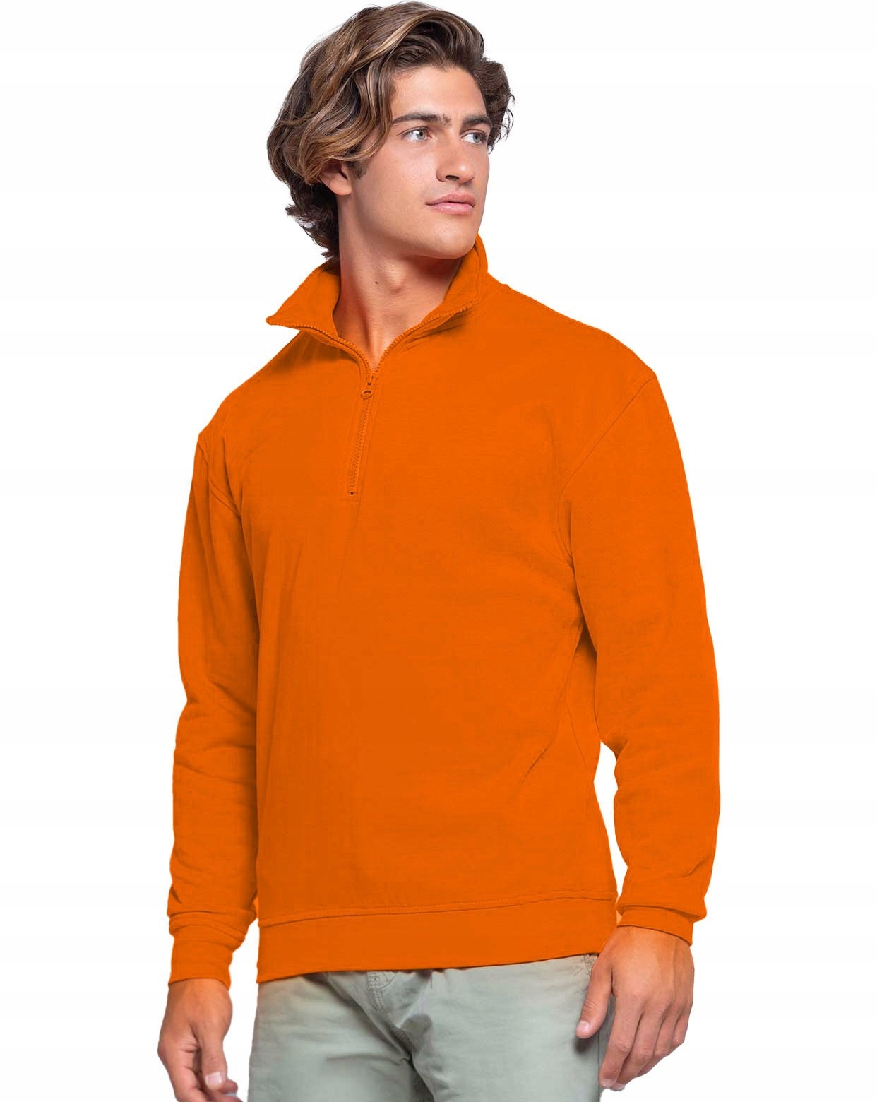 

Męska bluza ze stójką Jhk Half Zip pomarańcz 2XL