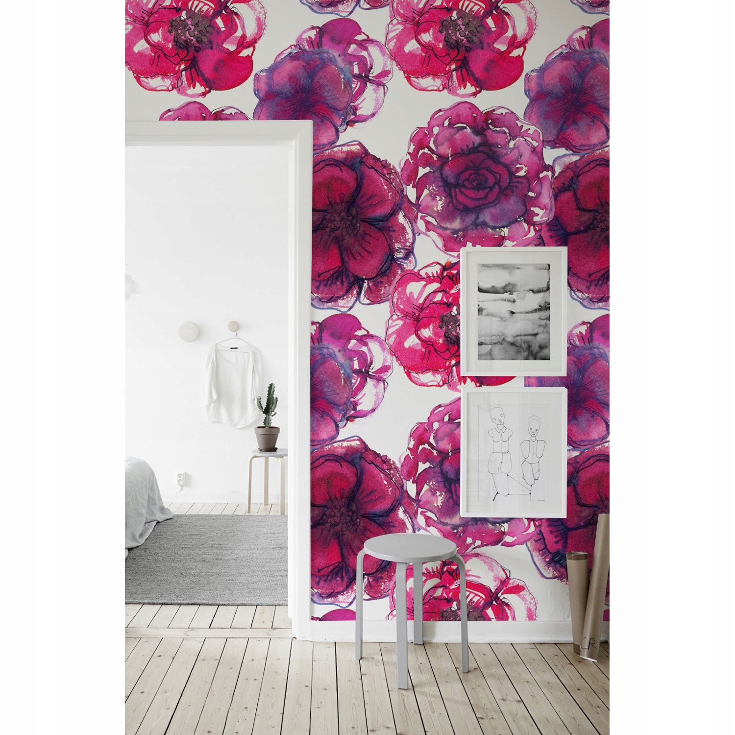 

Tapeta flizelinowa Czerwone kwitnące róże 416x254