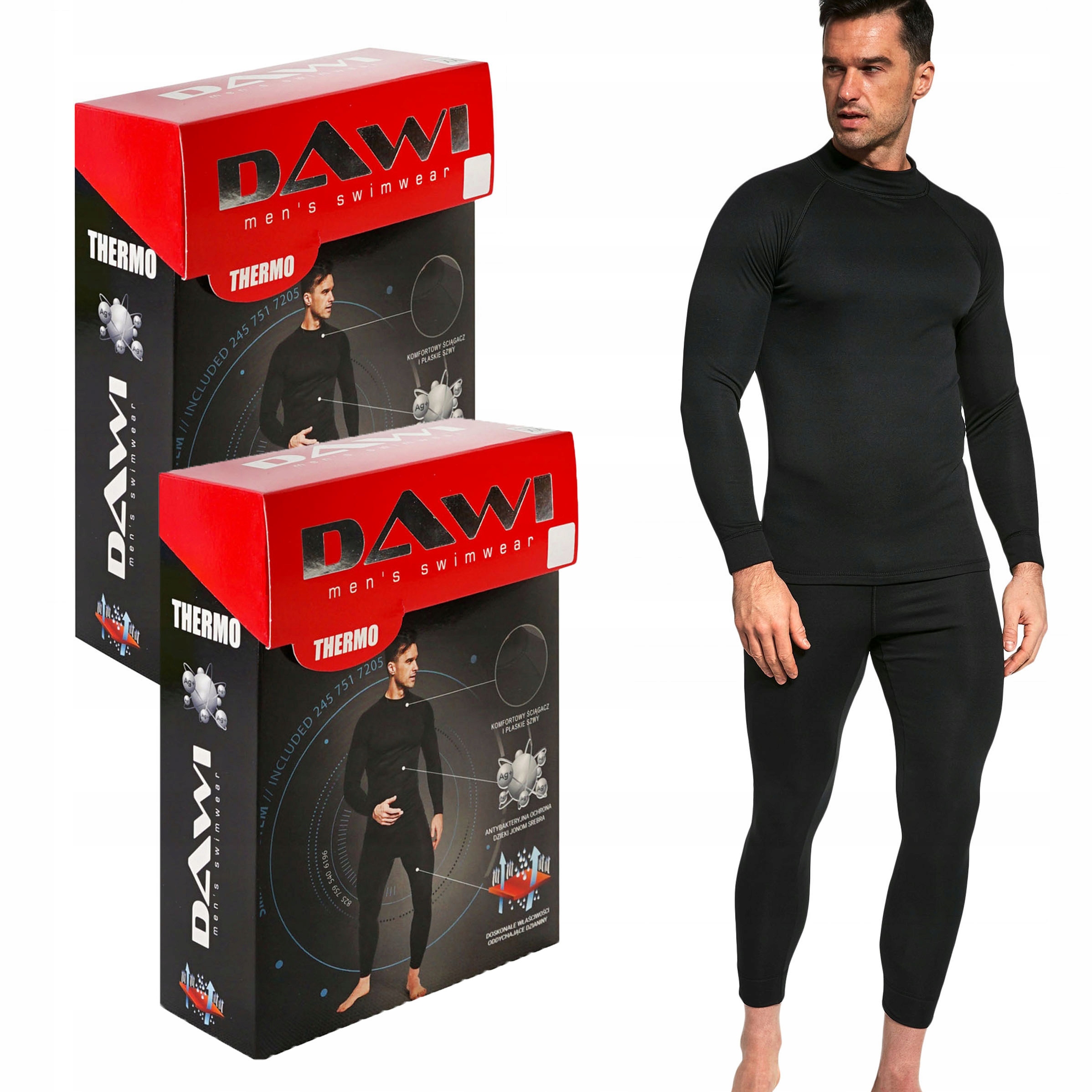 Komplet Tričko A Termoaktivní Kalhoty pro muže Pánské Spodní Prádlo Pl 3XL