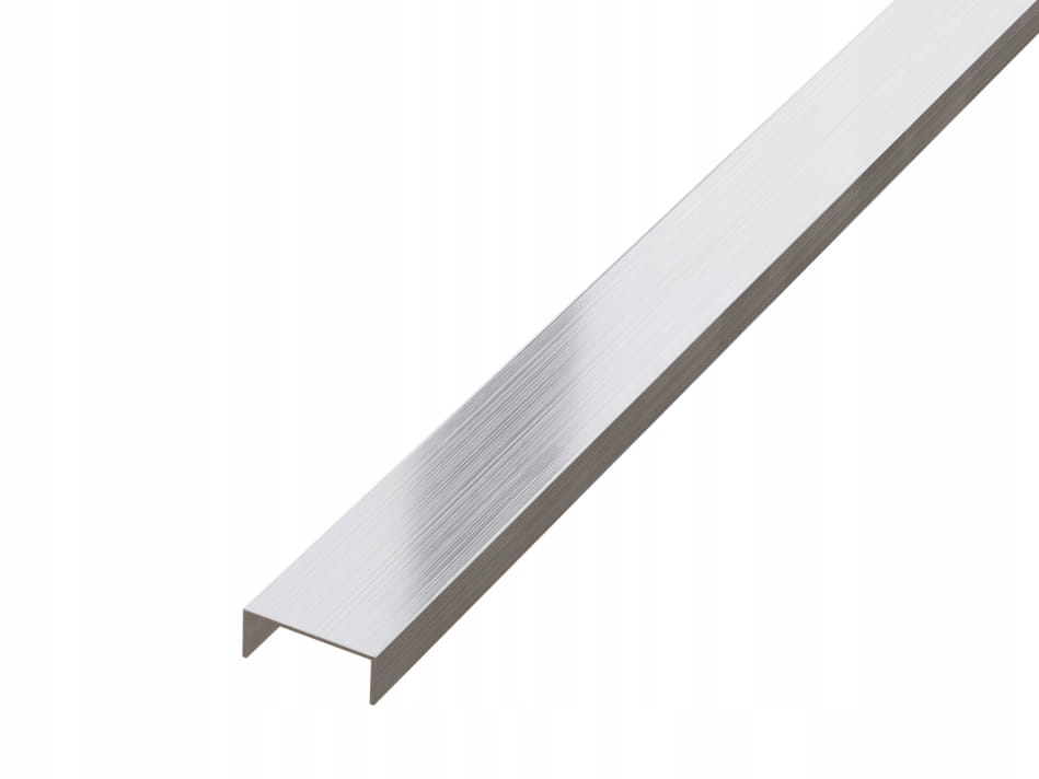 Listwa Dekoracyjna U Rektyfikowana Srebrny Mat 2cm x 270cm