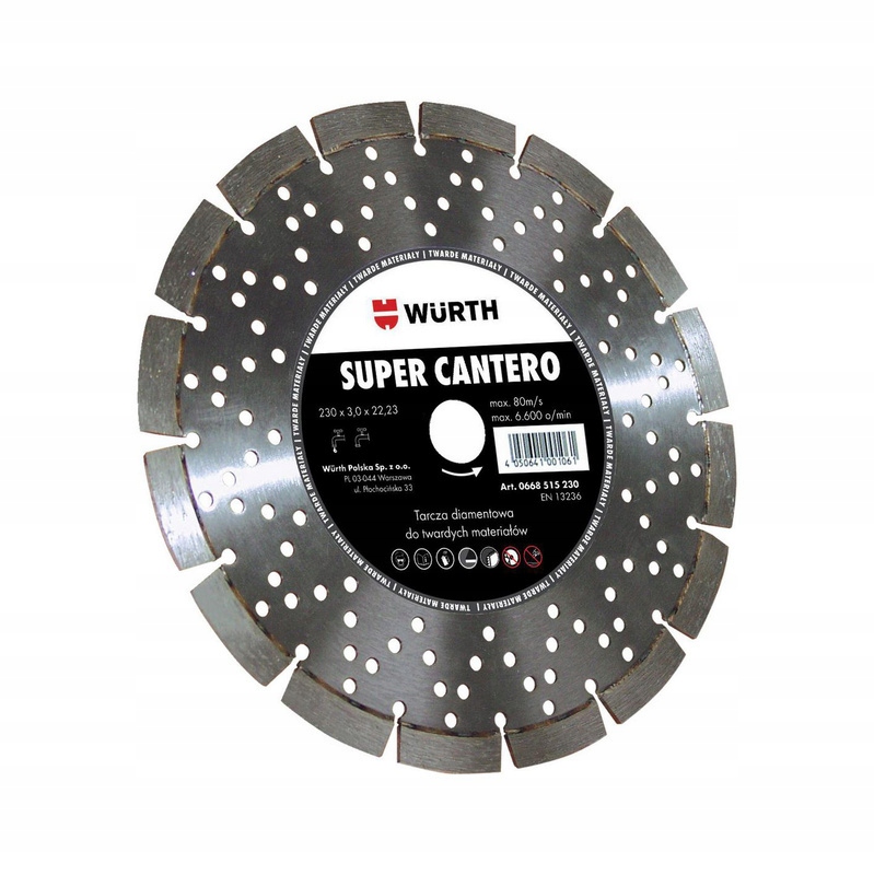 Tarcza Tnąca Do Betonu Diamentowa 230MM Cantero Wurth