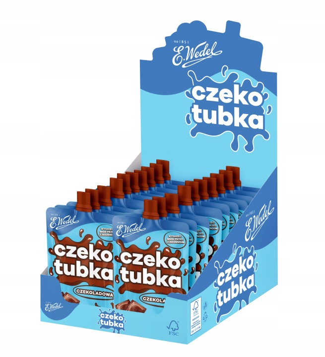Czekotubka krem czekoladowy E.Wedel 1 kg (20 x 50 g), 12-10-2026r.