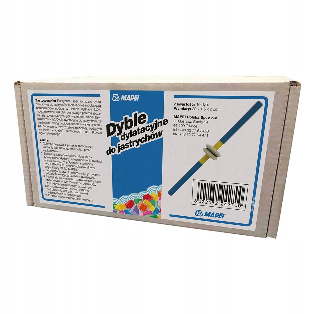 

Mapei Dybel Dylatacyjny Do Jastrychów 1szt.