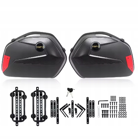 Boční Kufry 2 Kusy Abs Odrazka Univerzální Rámy