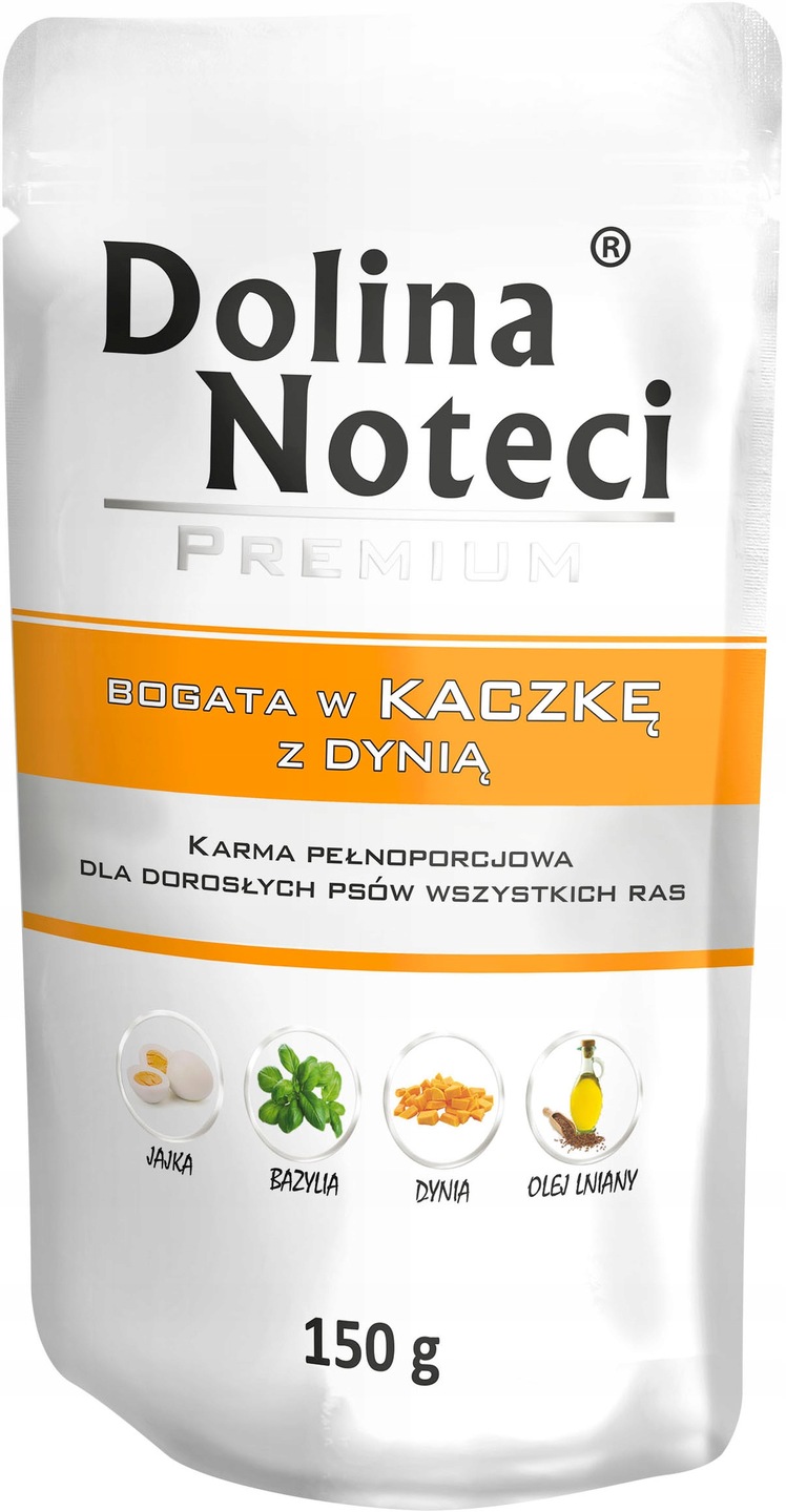Levně 10 x Dolina Noteci Premium Kachna s dýní vlhké krmivo pro psy 150 g