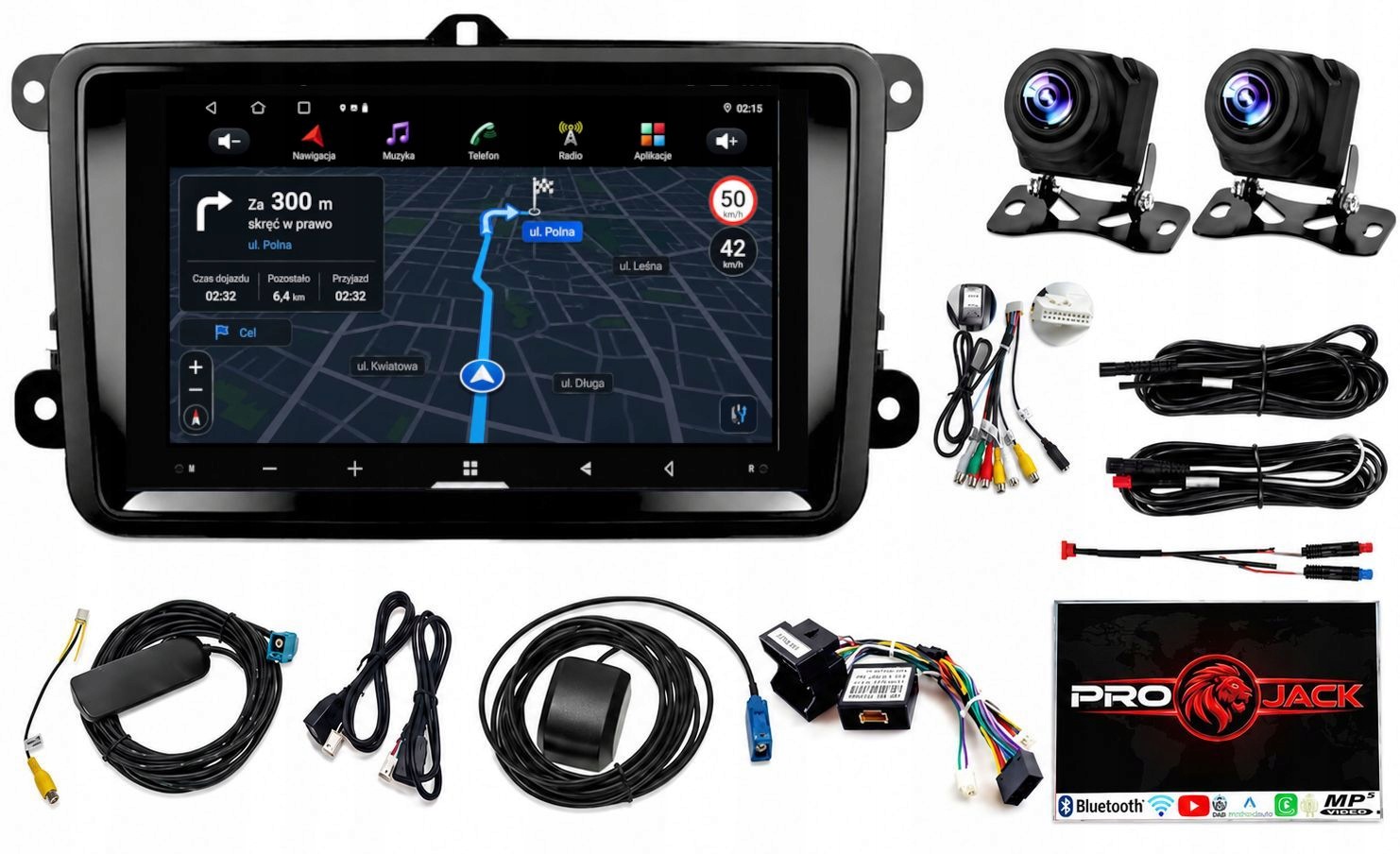 Rádio Android Vw Passat B6 B7 Eos Gps Bt Wifi Usb Carplay 8/256GB Modem Sim