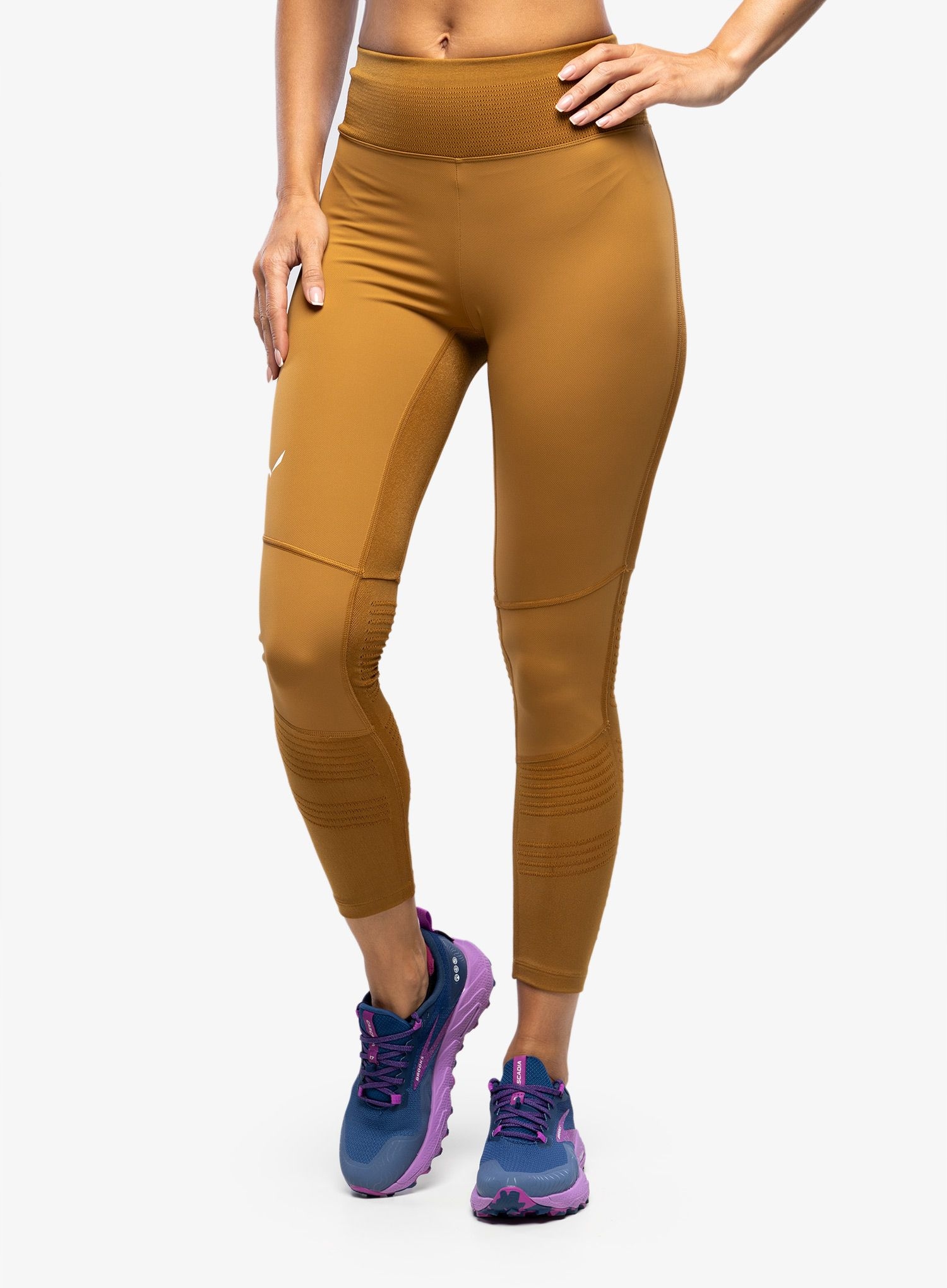 Dámské legíny Salewa Pedroc Dry Resp Hybrid Tights zlatohnědá M/L