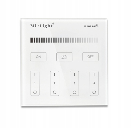 Sterownik Led Panel Naścienny 4 Strefy Mono Milight T1