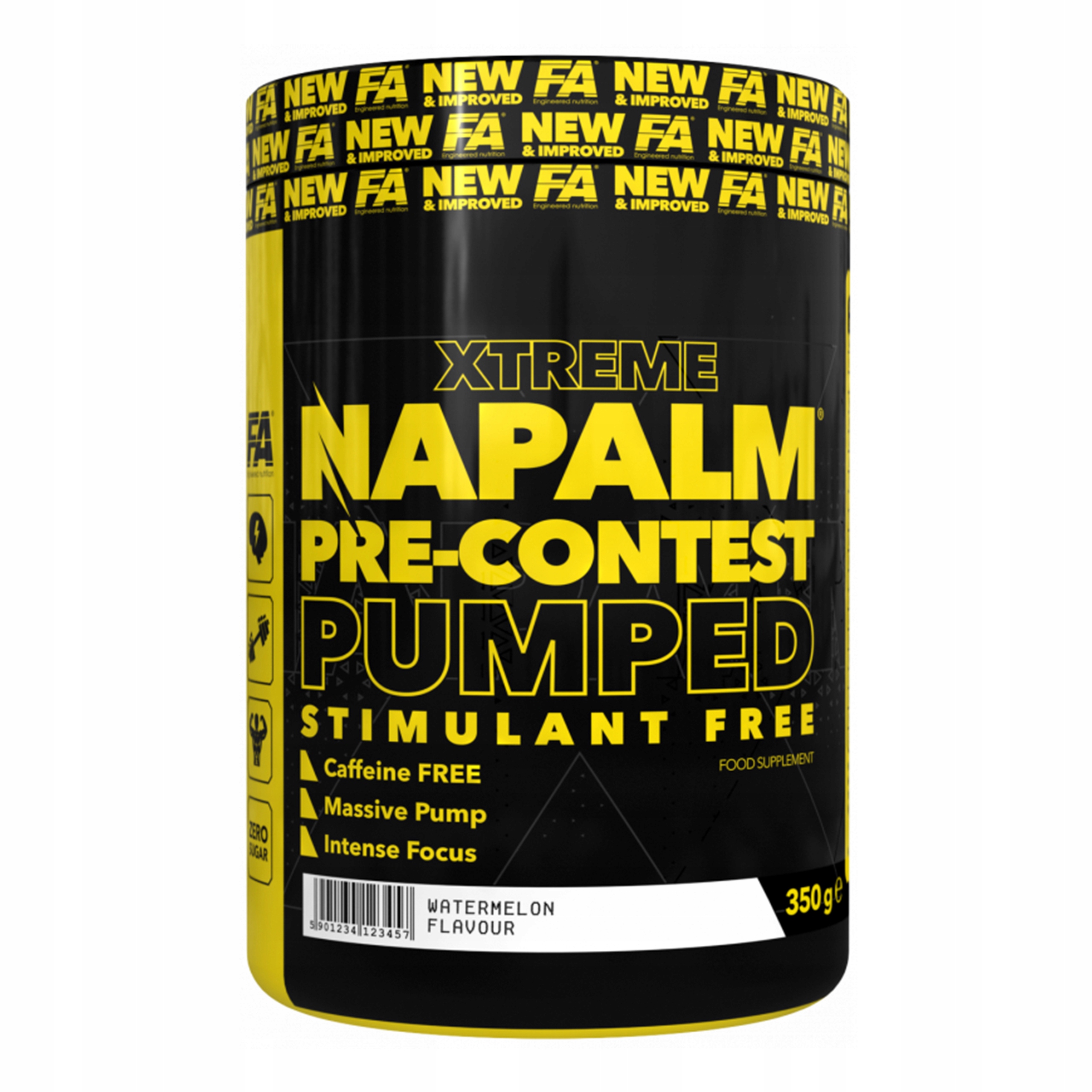 Předtréninkovka Fa Nutrition Napalm 350 g Citrulin Beta-Alanin Pompa