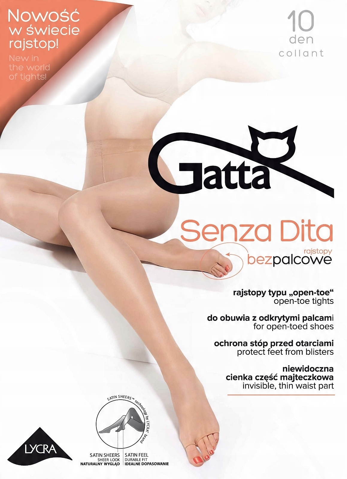 

Gatta Senza Dita 10 Den bezpalcowe r.3-M / Daino