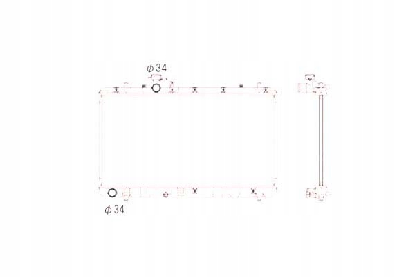 Nrf Chladič Suzuki SX4 Fiat Sedici 07- Nrf