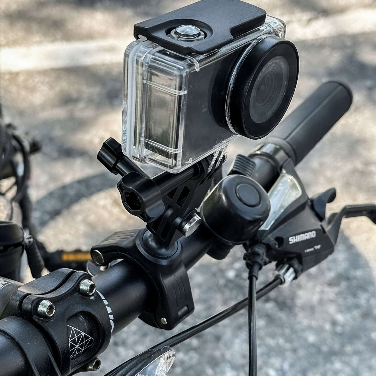 UCHWYT ROWEROWY OBROTOWY 360 do GOPRO kierownicę Wysokość produktu 18 cm