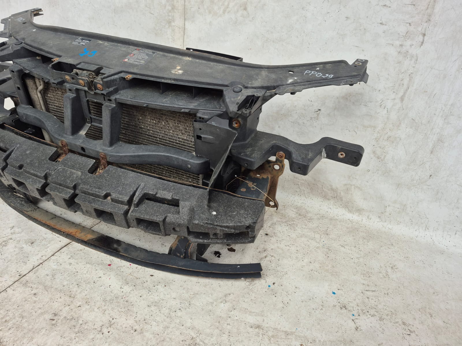 VW PASSAT B6 05- front body wall front pillar iron radiator