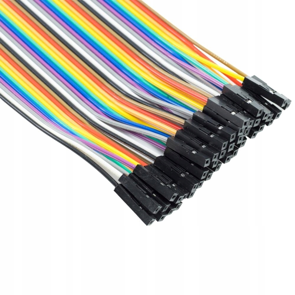 Przewody kable połączeniowe żeńsko-męskie 30cm 40szt | do arduino Rodzaj kabel