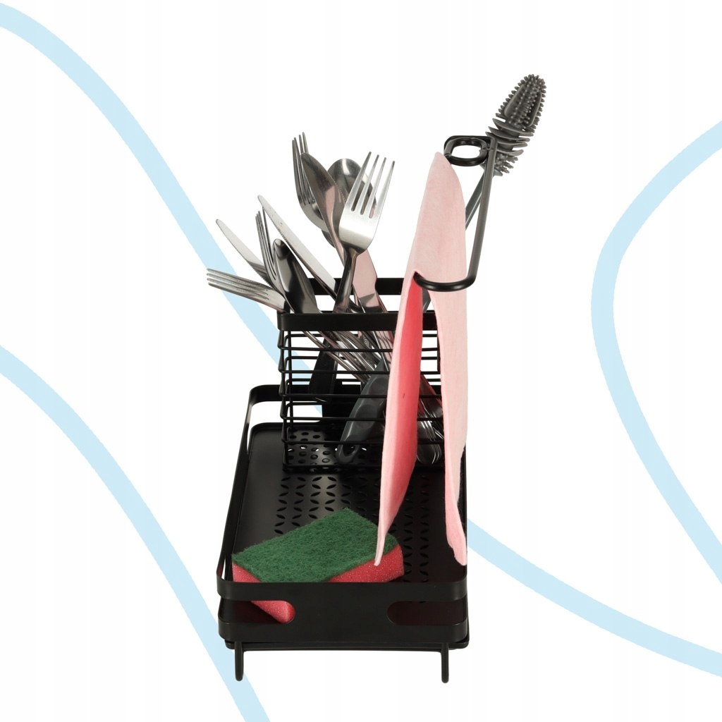 ORGANIZER DO KUCHNI NA ZLEW PÓŁKA KUCHENNA NA PRZYBORY CZARNA Rodzaj inny