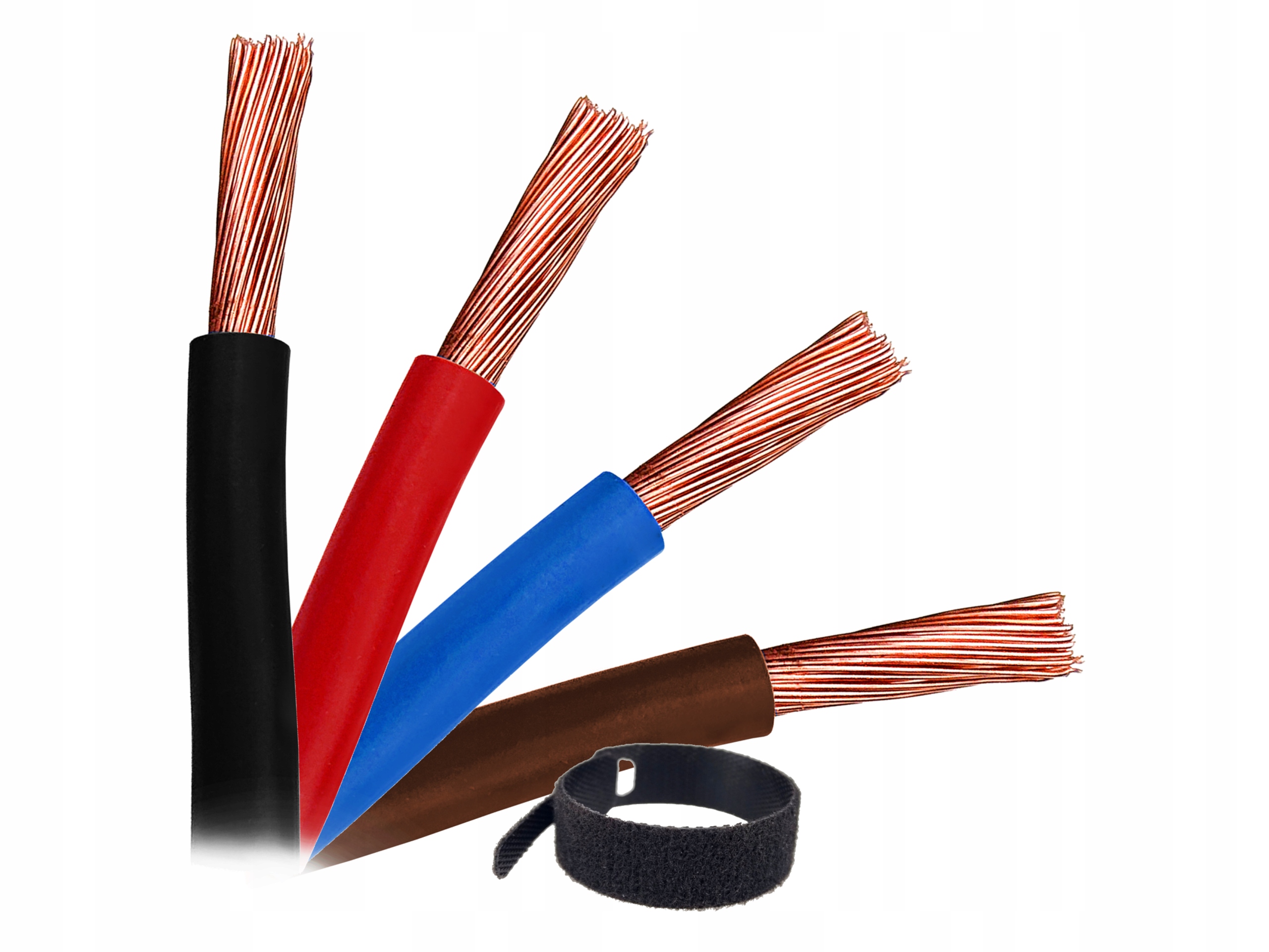 Przewód kabel linka Lgy 10mm 10mm2 1x10 zestaw przewodów kabli 4x 5m 20m