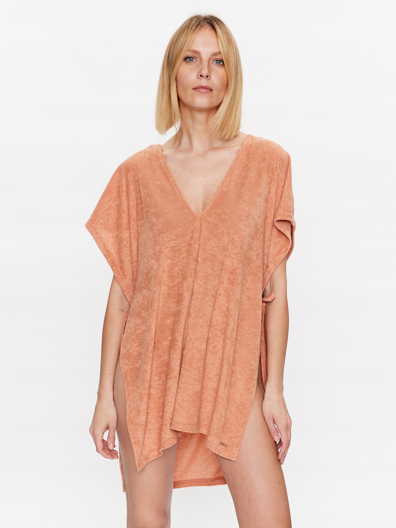 Sukienka plażowa ERJX603339 Pomarańczowy Relaxed Fit