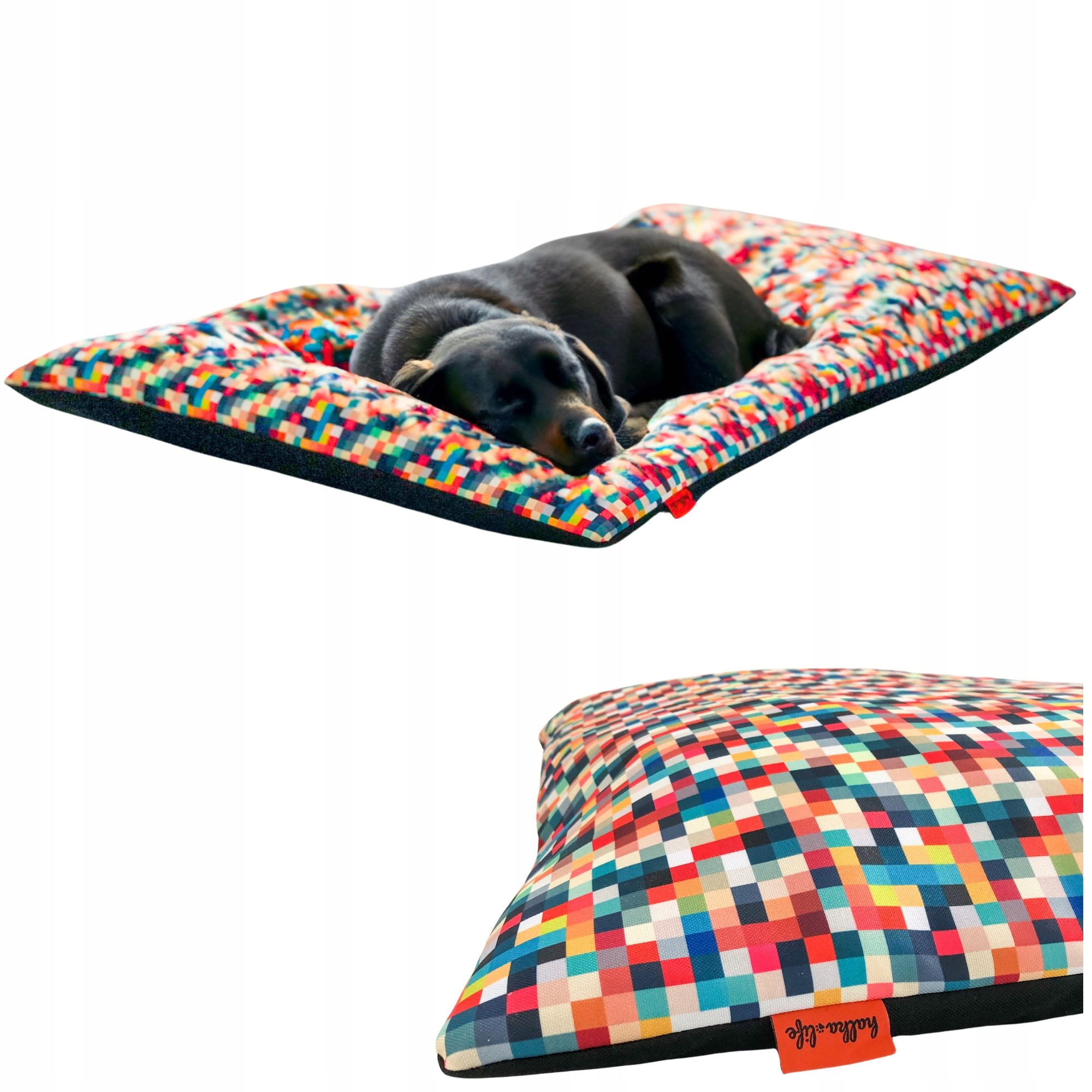 Legowisko dla psa, wodoodporna poduszka dla psa na zewnątrz -Piksele 100x70