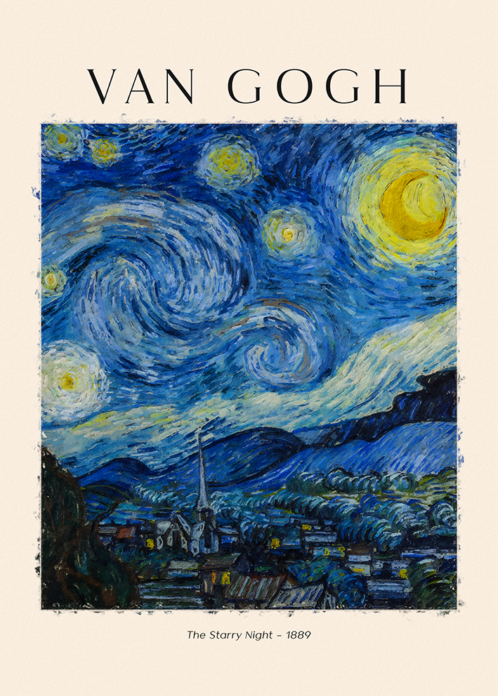 

Van Gogh Gwiaździsta noc plakat B2 50x70cm #310