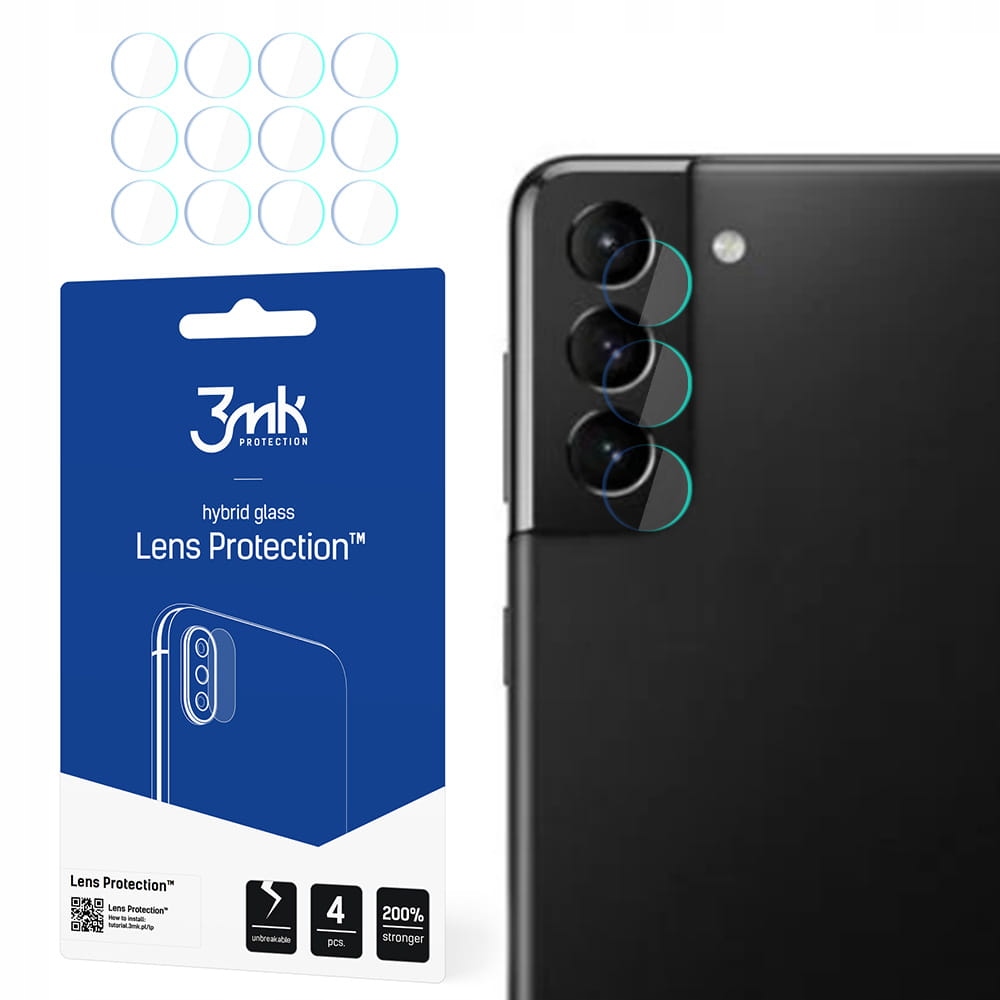 

4x Szkło na aparat obiektyw 3MK do - Galaxy S21 5G