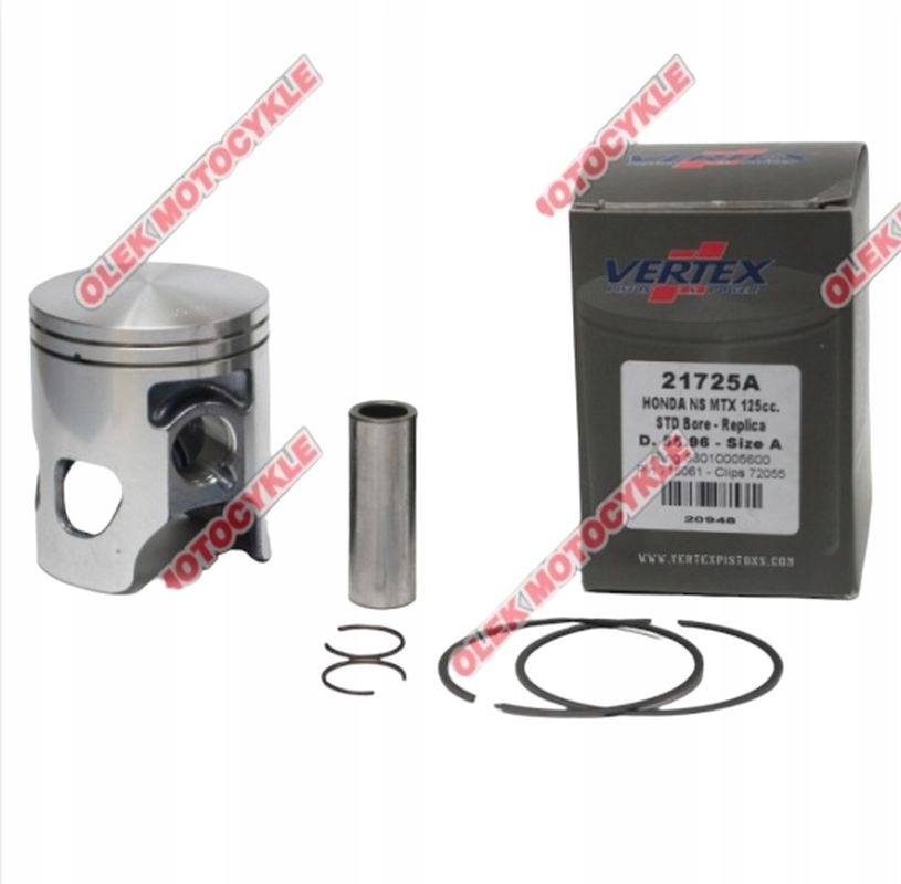 Vertex Piest Honda Mtx 125R, Ns 125 (55,97MM) (krúžky 53010005600 x 2 S)