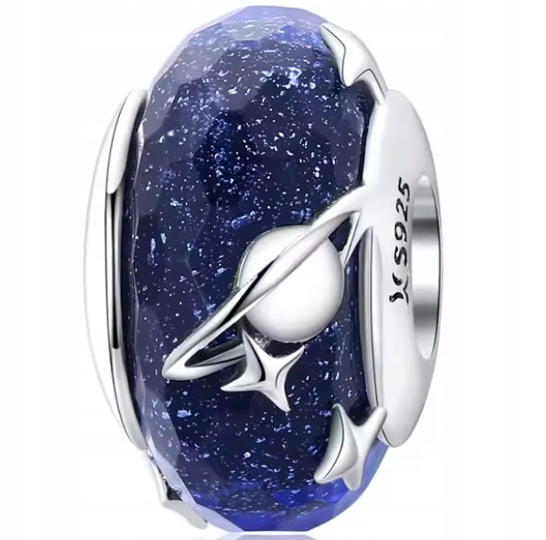 Charms Murano vesmír planety ze stříbra přívěsek murano beads stříbro 925