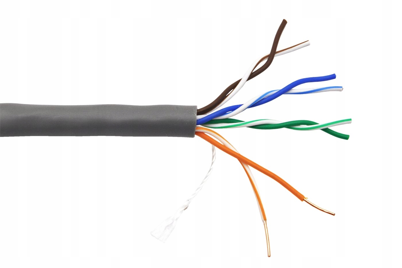 Uniview Kabel Utp kat. 5e kulatý, Eca, Ofc, 305m, drát, tmavě šedý